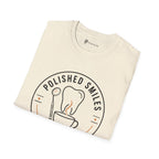 Polished Smiles Slow Sip Dentist Coffee T-Shirt