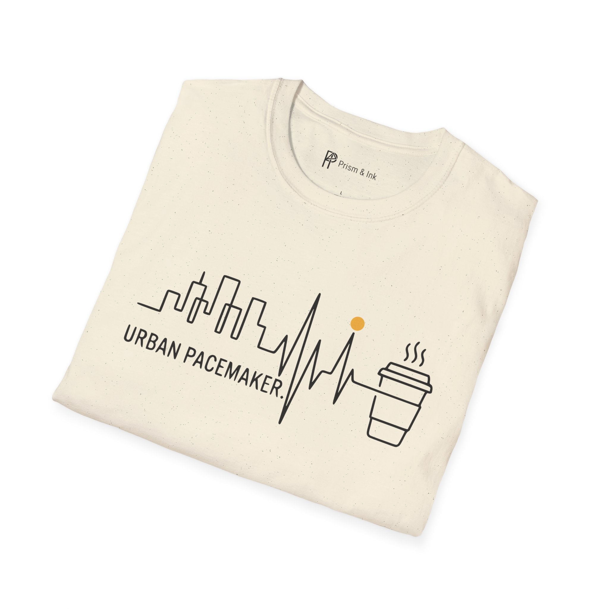 Urban Pacemaker City Skyline Heartbeat Coffee T-Shirt