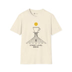 Street Level Brew T-Shirt — Pour-Over Dripper and Crosswalk Silhouette