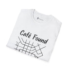 Café Found T-Shirt — Urban Map Grid and Cup Graph
