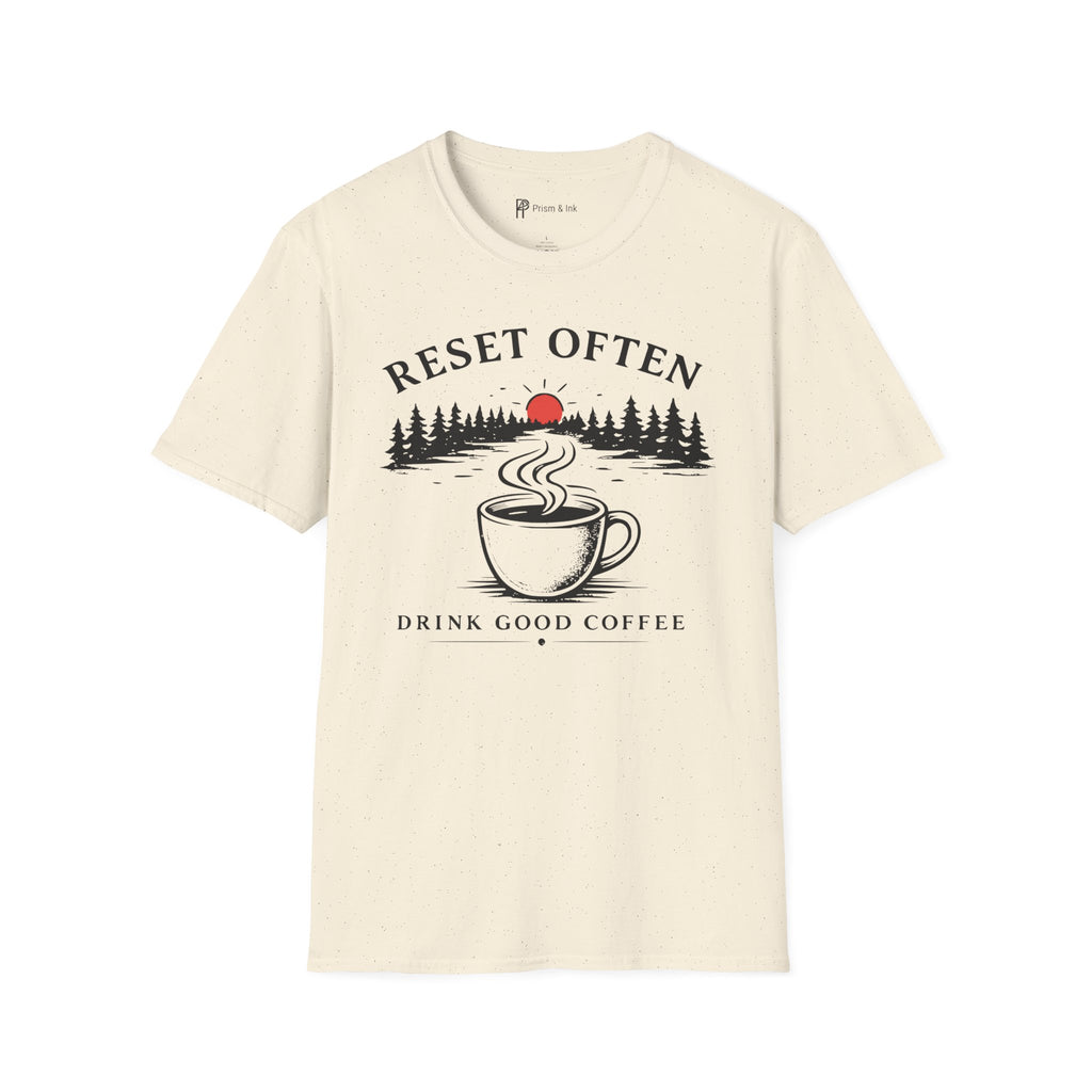 Reset Often Coffee T-Shirt