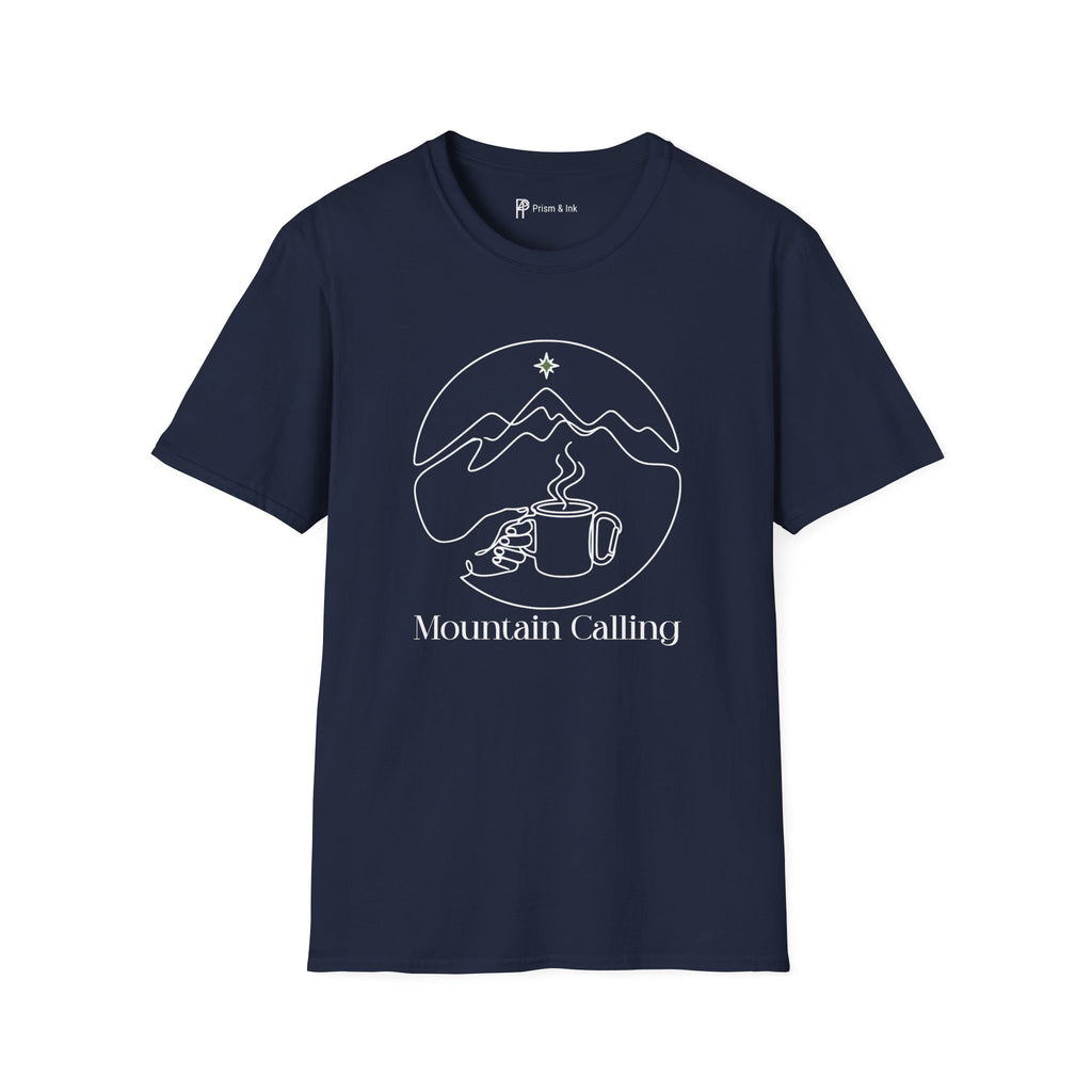 Mountain Calling Minimalist Camping Mug T-Shirt