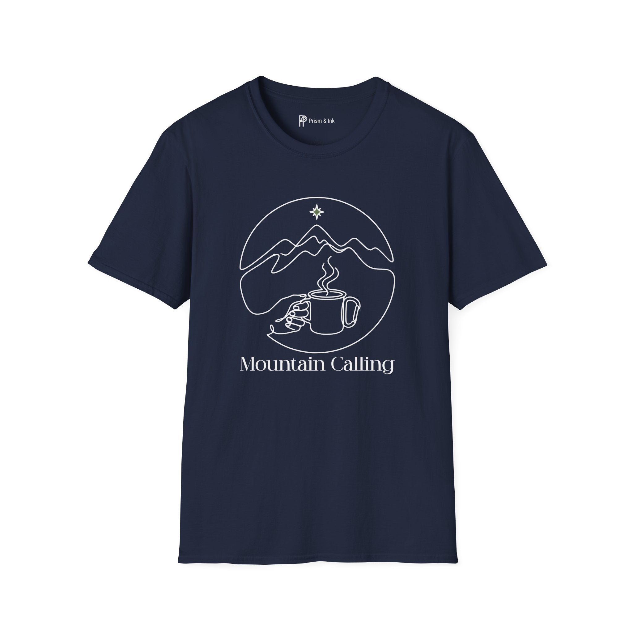 Mountain Calling Minimalist Camping Mug T-Shirt