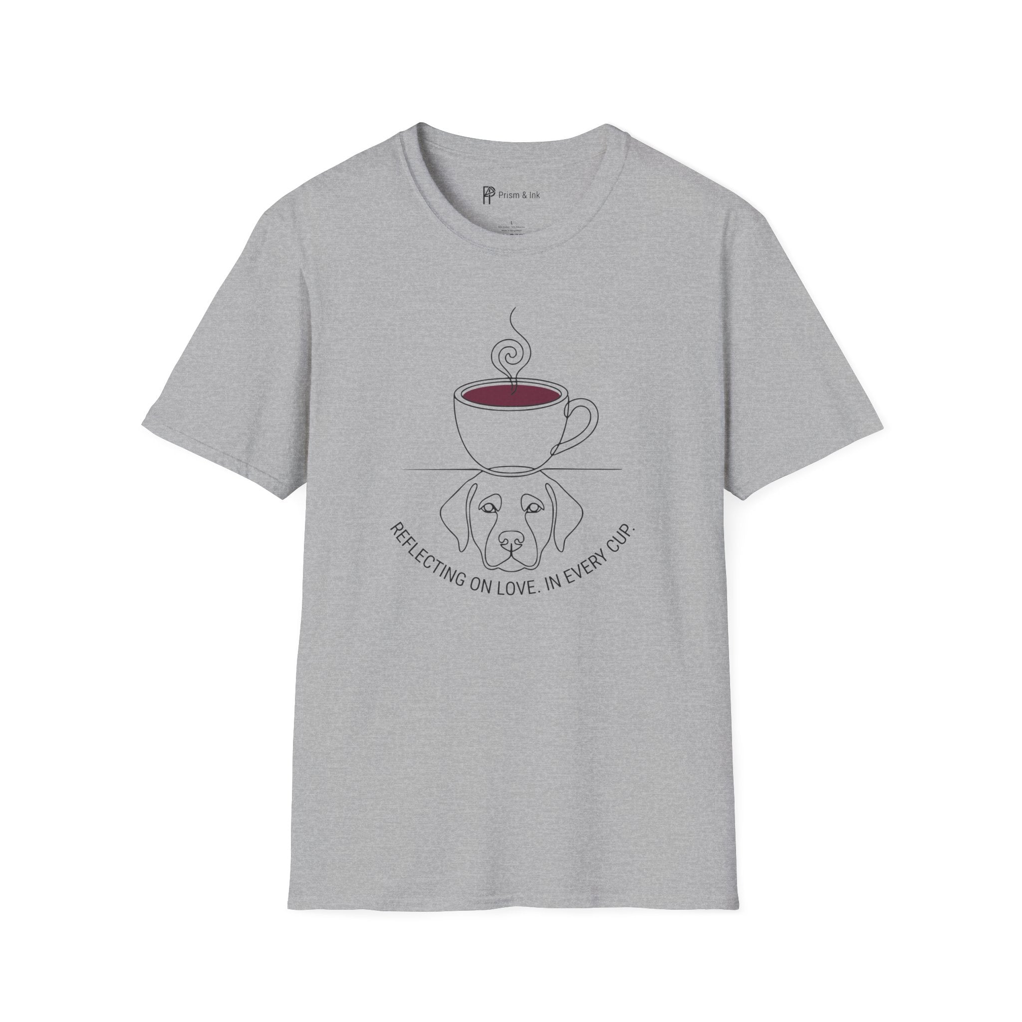 Reflecting on Love Dog Coffee T-Shirt