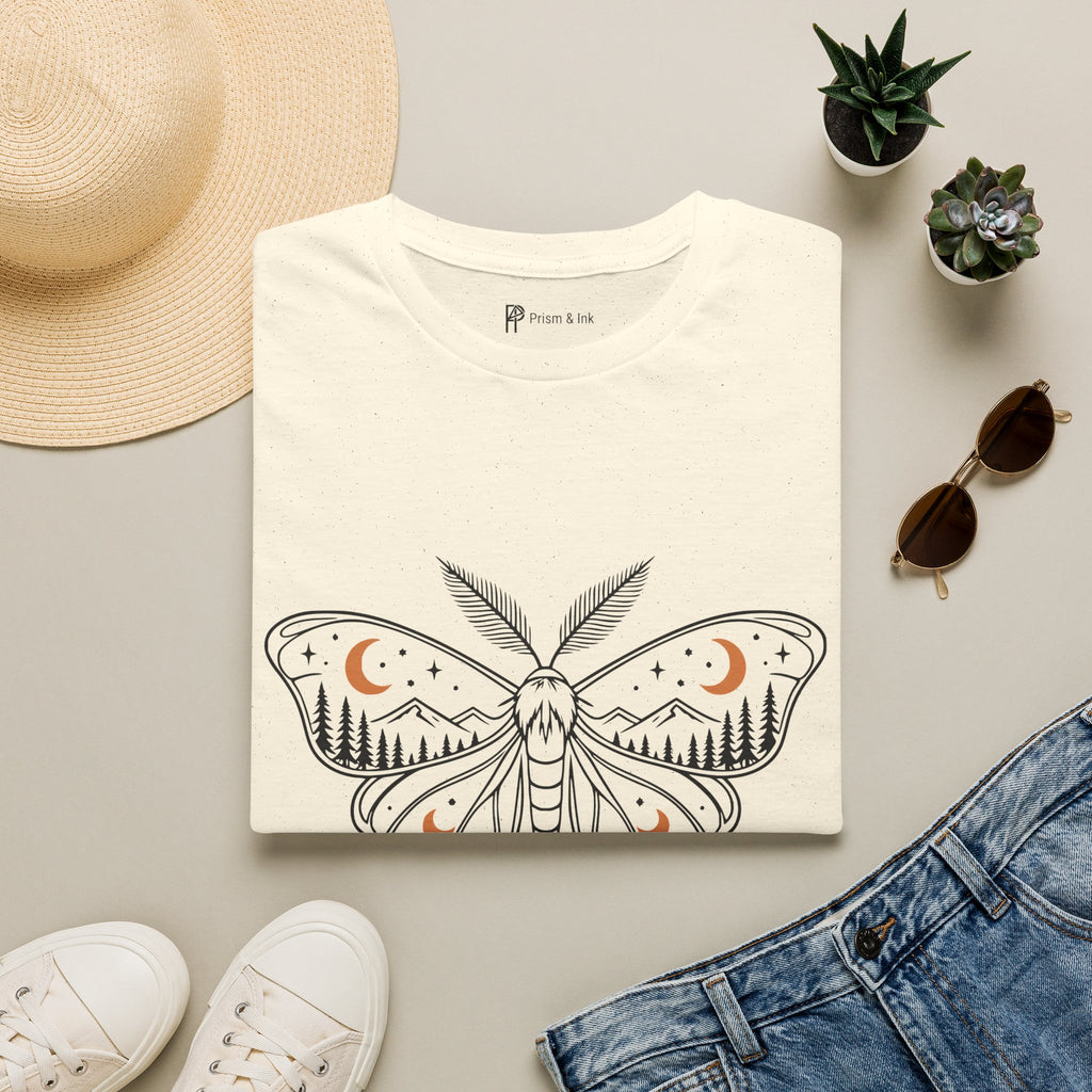 Midnight Moth Mountain Forest T-Shirt