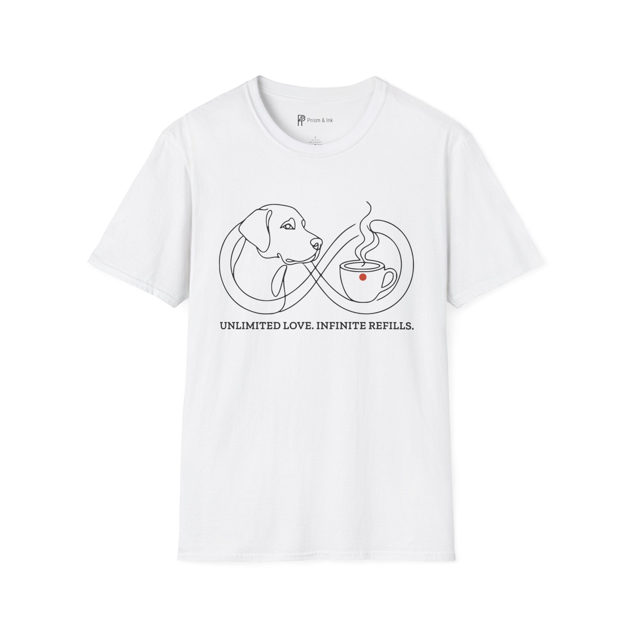 Unlimited Love Infinite Refills Dog Coffee T-Shirt
