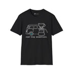 Road Trip Essentials Camper Van & Pour Over Coffee T-Shirt