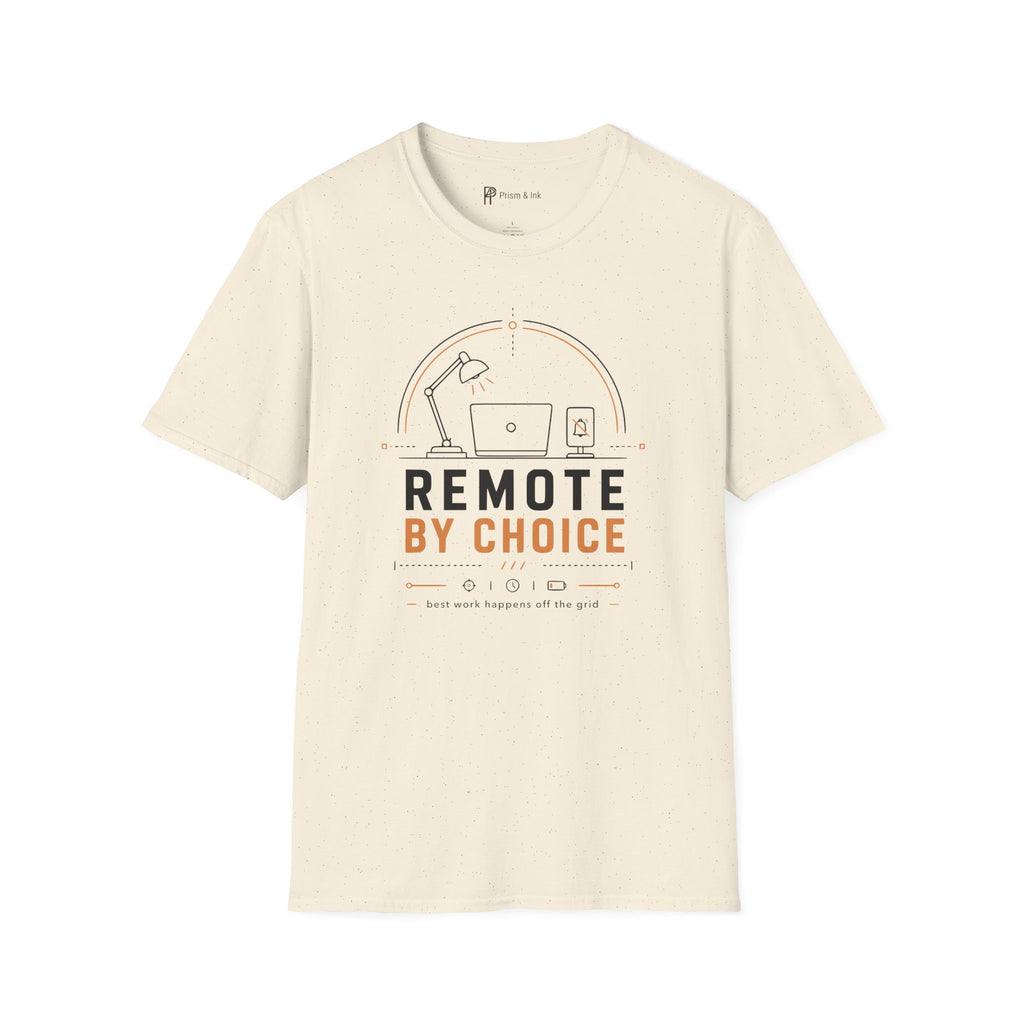Remote By Choice Minimalist Work From Home T-Shirt