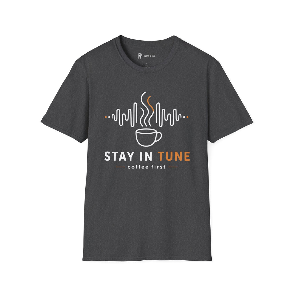 Stay In Tune Frequency Wave Coffee T-Shirt