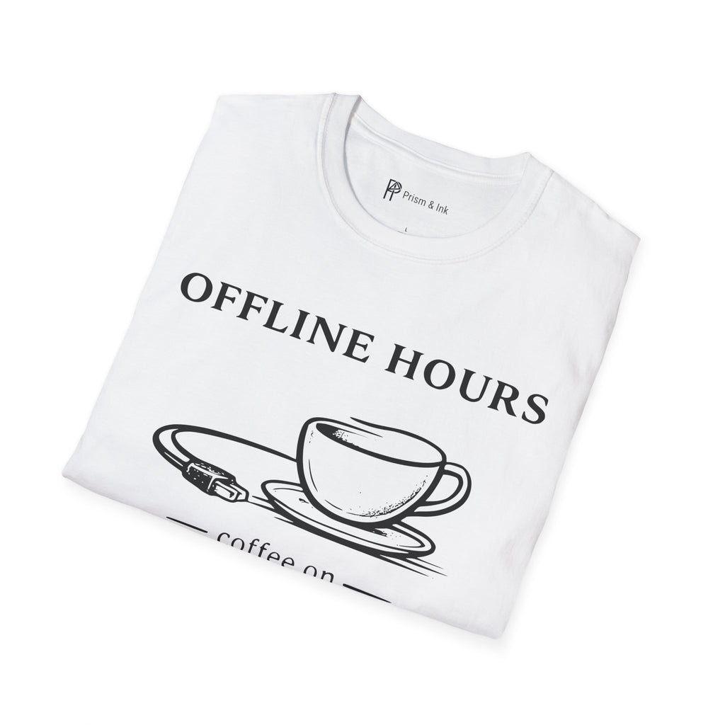 Offline Hours Coffee On T-Shirt