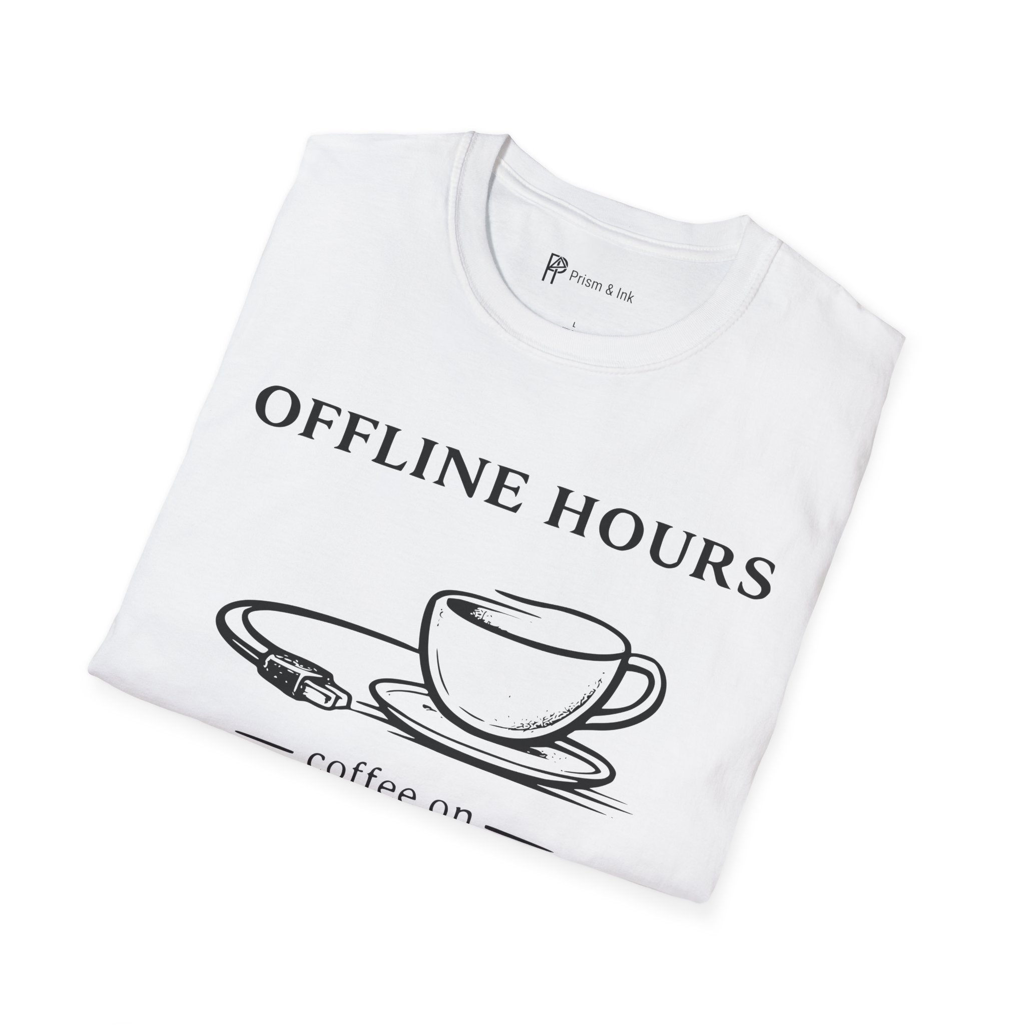 Offline Hours Coffee On T-Shirt