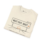 Next Exit Quiet Minimalist Road Trip T-Shirt