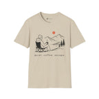 Quiet Coffee Escape Mountain Camping T-Shirt