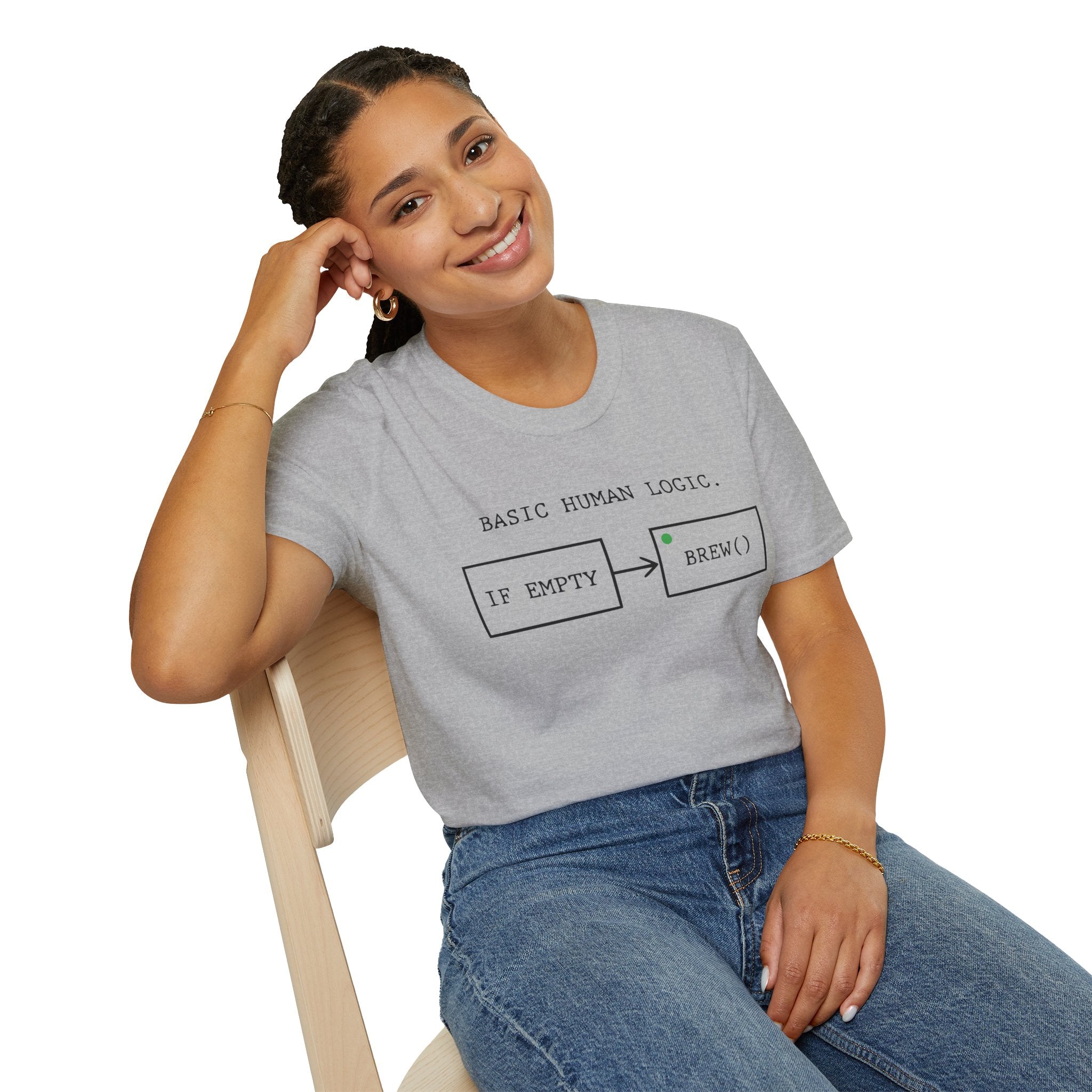 Basic Human Logic Programmer Coffee T-Shirt