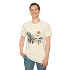 Quiet Cabin Lake Sunset Mountain T-Shirt
