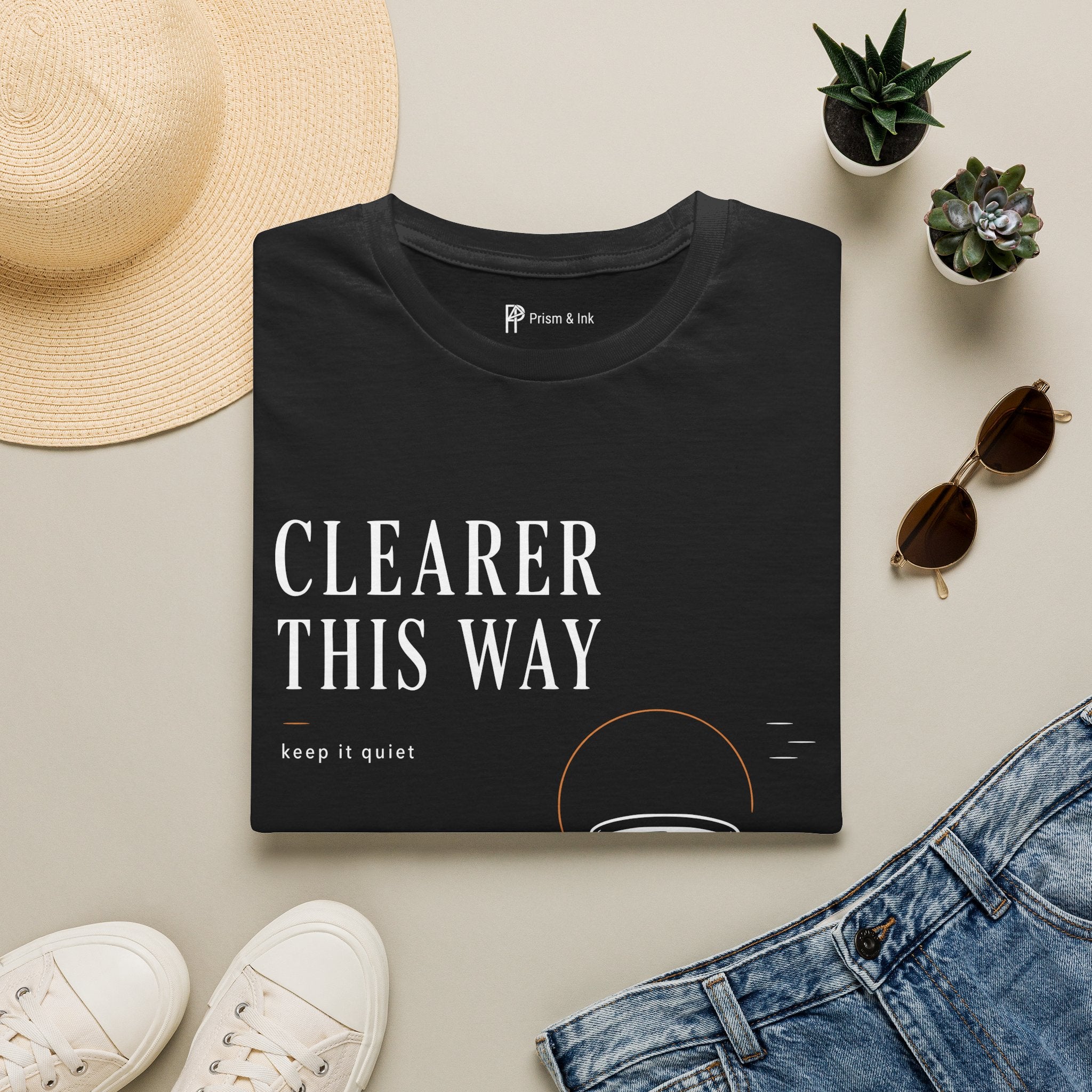 Clearer This Way Quiet Coffee T-Shirt