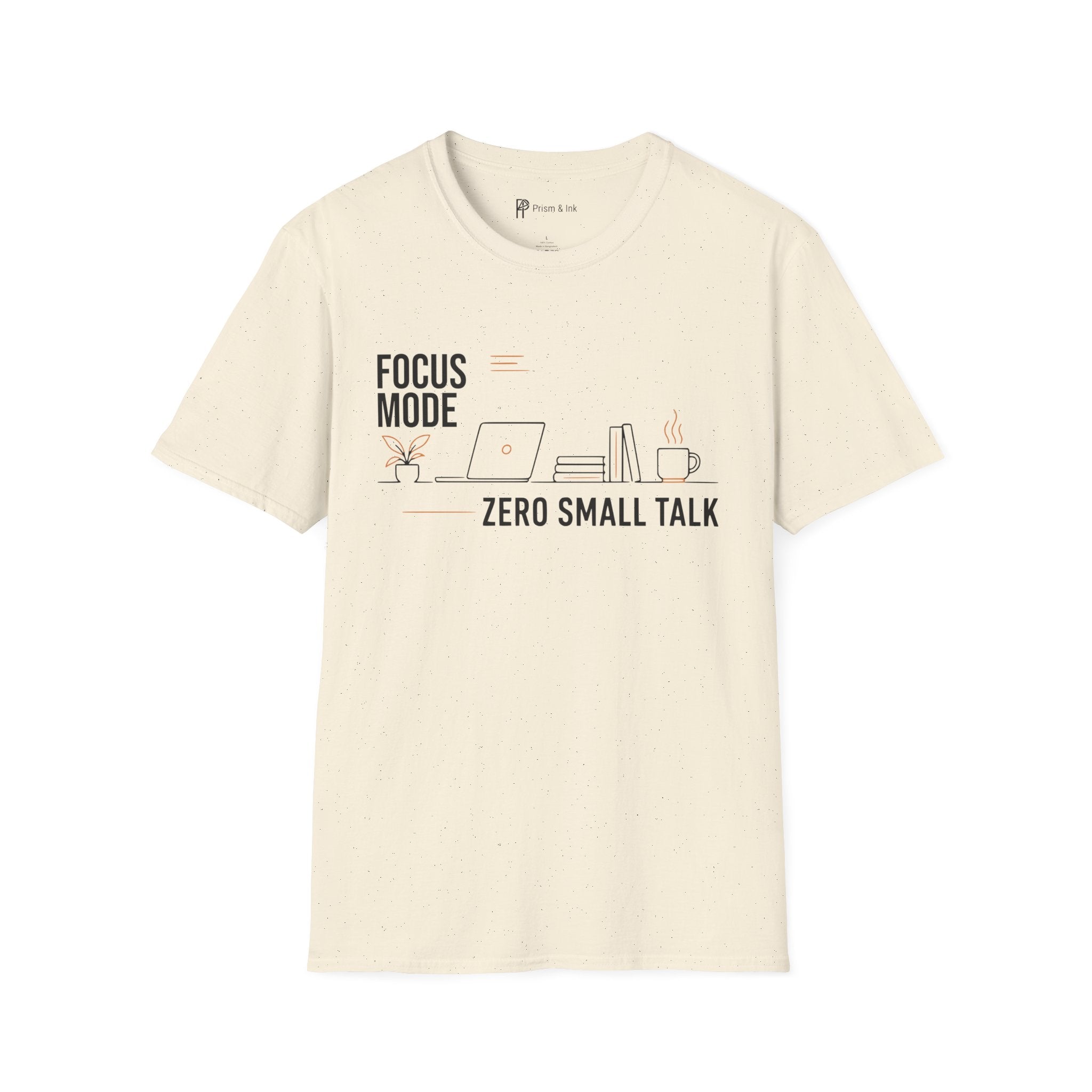 Focus Mode Zero Small Talk Coffee T-Shirt