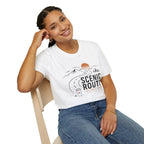 Scenic Route No Small Talk Coffee Roadtrip T-Shirt