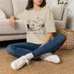 Quiet Coffee Escape Mountain Camping T-Shirt