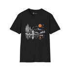 Quiet Cabin Lake Sunset Mountain T-Shirt