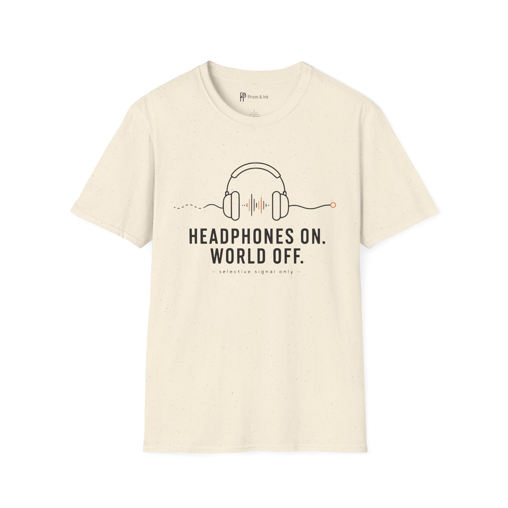 Headphones On World Off Introvert Music T-Shirt