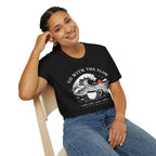Go With The Flow Great Wave Coffee T-Shirt