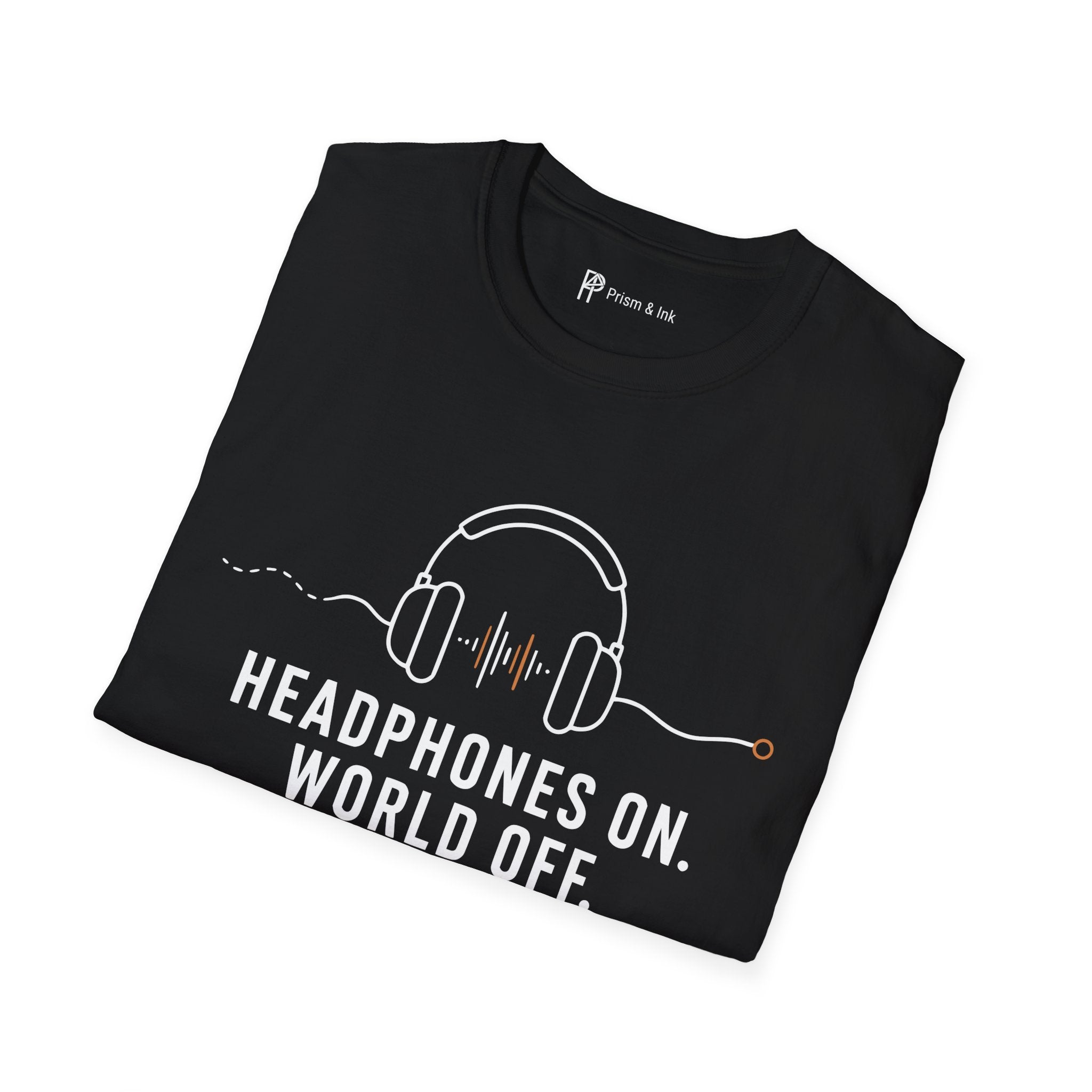 Headphones On World Off Introvert Music T-Shirt