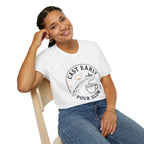 Cast Early Pour Slow Fishing Coffee T-Shirt