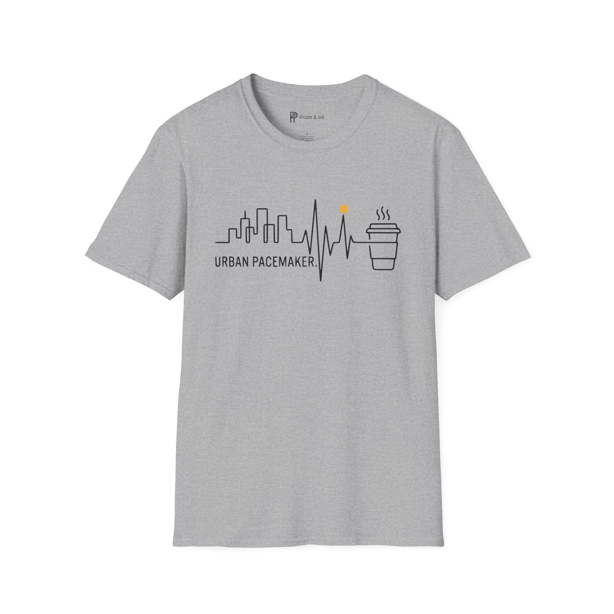 Urban Pacemaker City Skyline Heartbeat Coffee T-Shirt