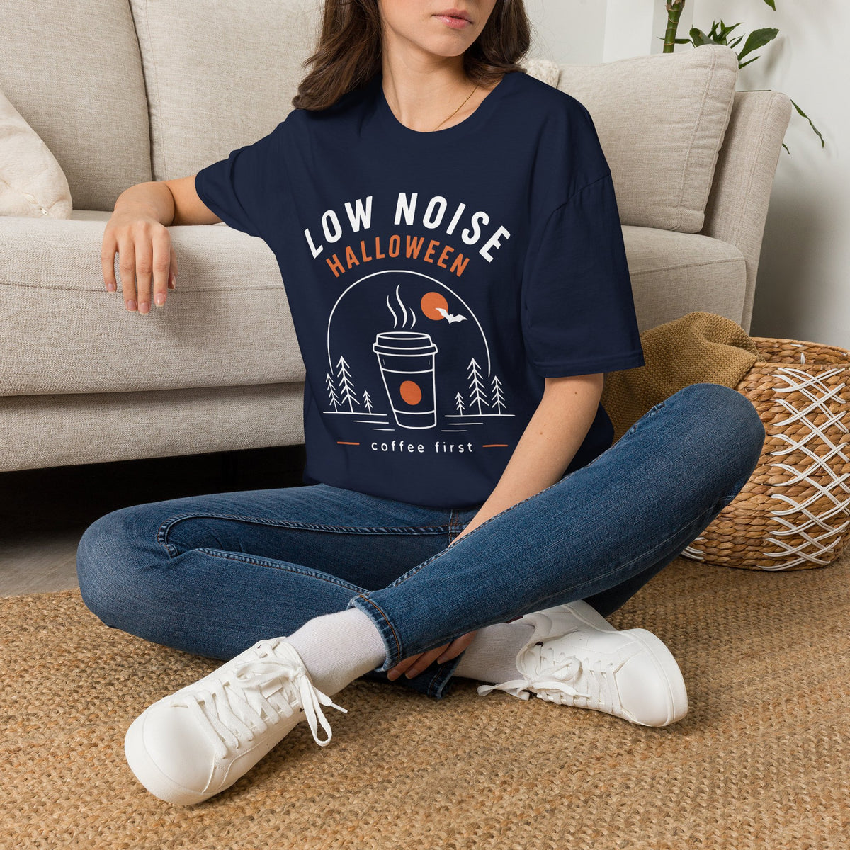 Low Noise Halloween Coffee First T-Shirt