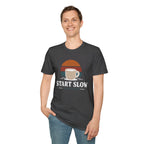Start Slow Retro Sunset Coffee Ritual T-Shirt