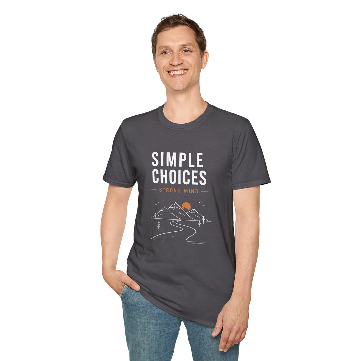 Simple Choices Strong Mind Mountain Road T-Shirt