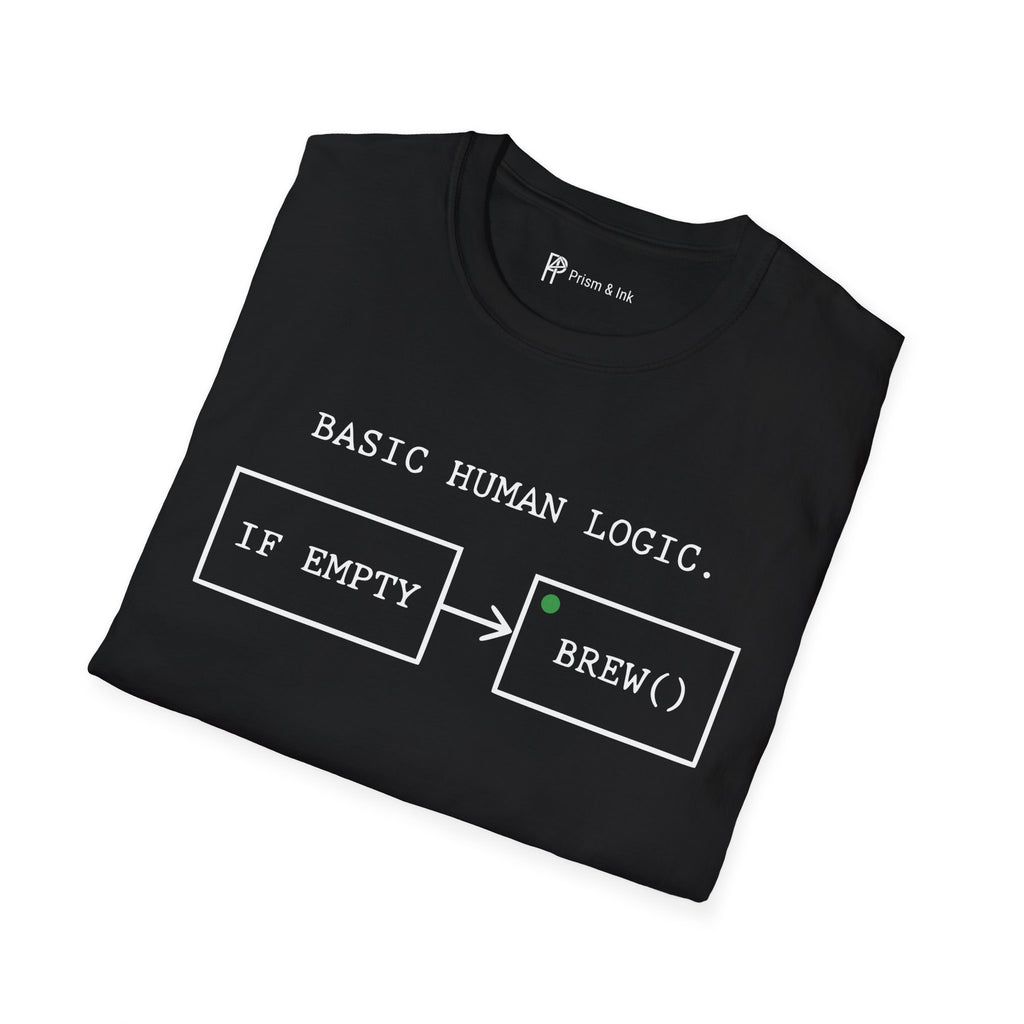 Basic Human Logic Programmer Coffee T-Shirt