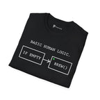 Basic Human Logic Programmer Coffee T-Shirt