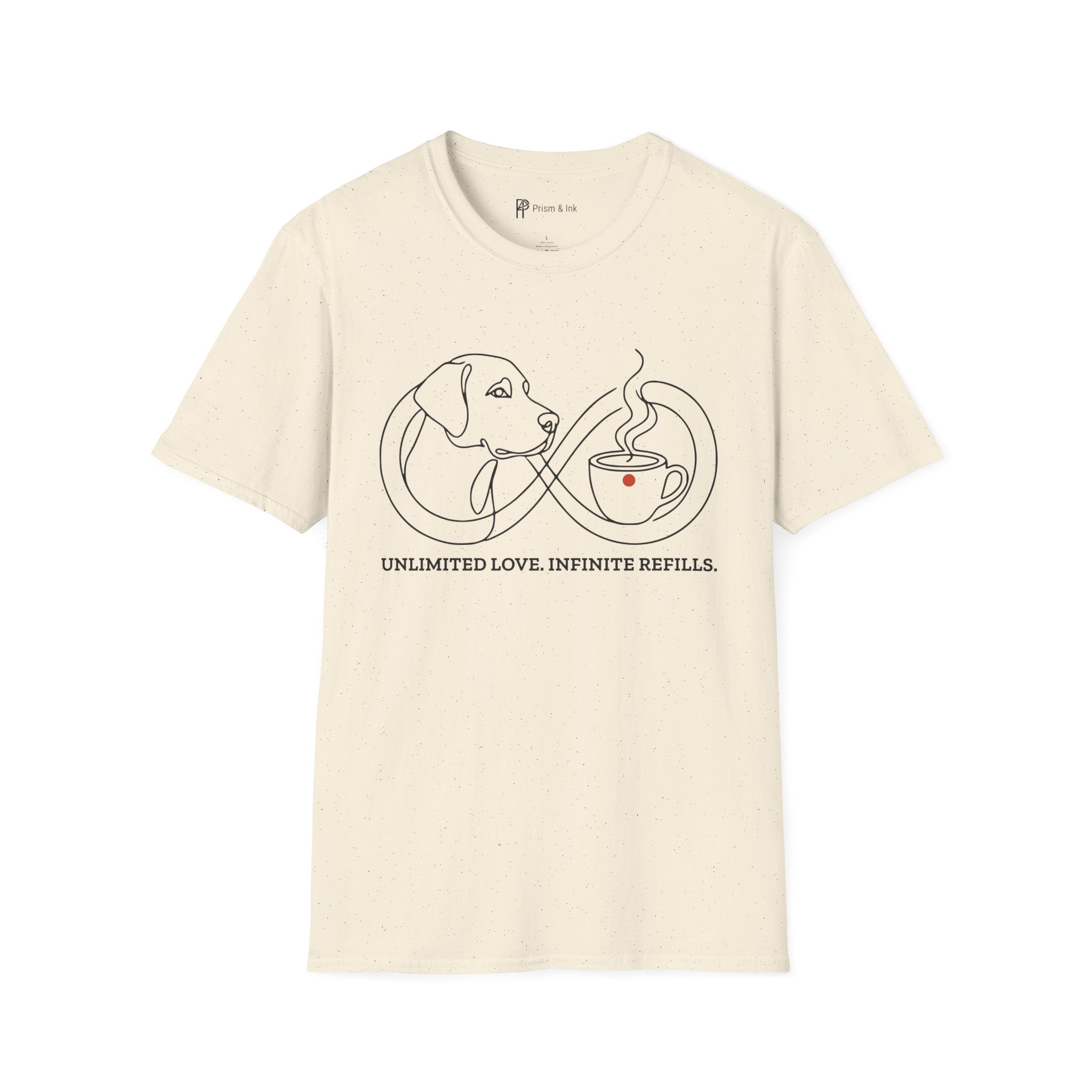 Unlimited Love Infinite Refills Dog Coffee T-Shirt