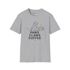 Paws Claws Coffee Pet Lover T-Shirt