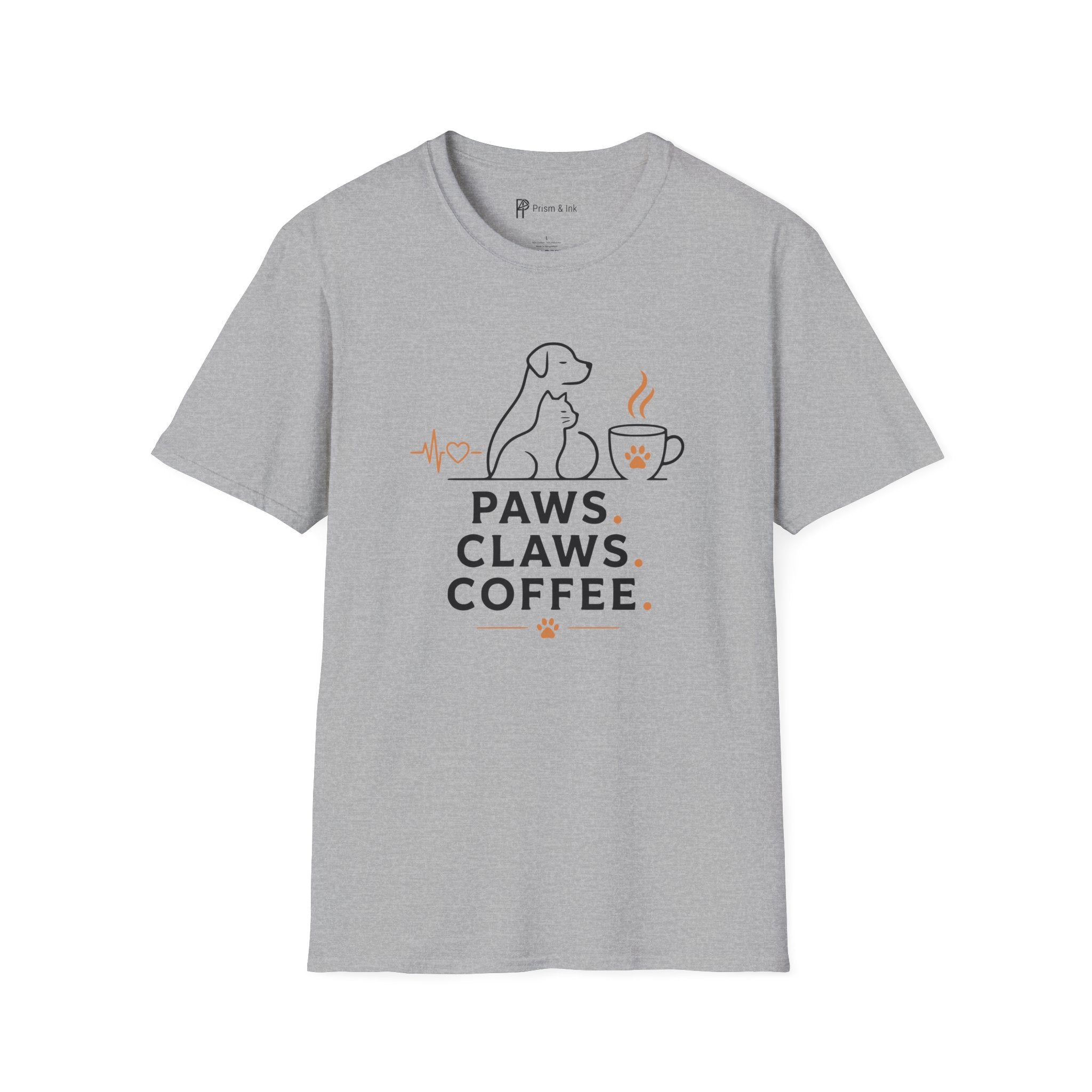 Paws Claws Coffee Pet Lover T-Shirt