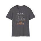 Not Social Just Selective Coffee Reading T-Shirt