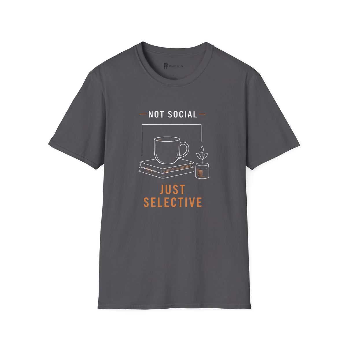 Not Social Just Selective Coffee Reading T-Shirt