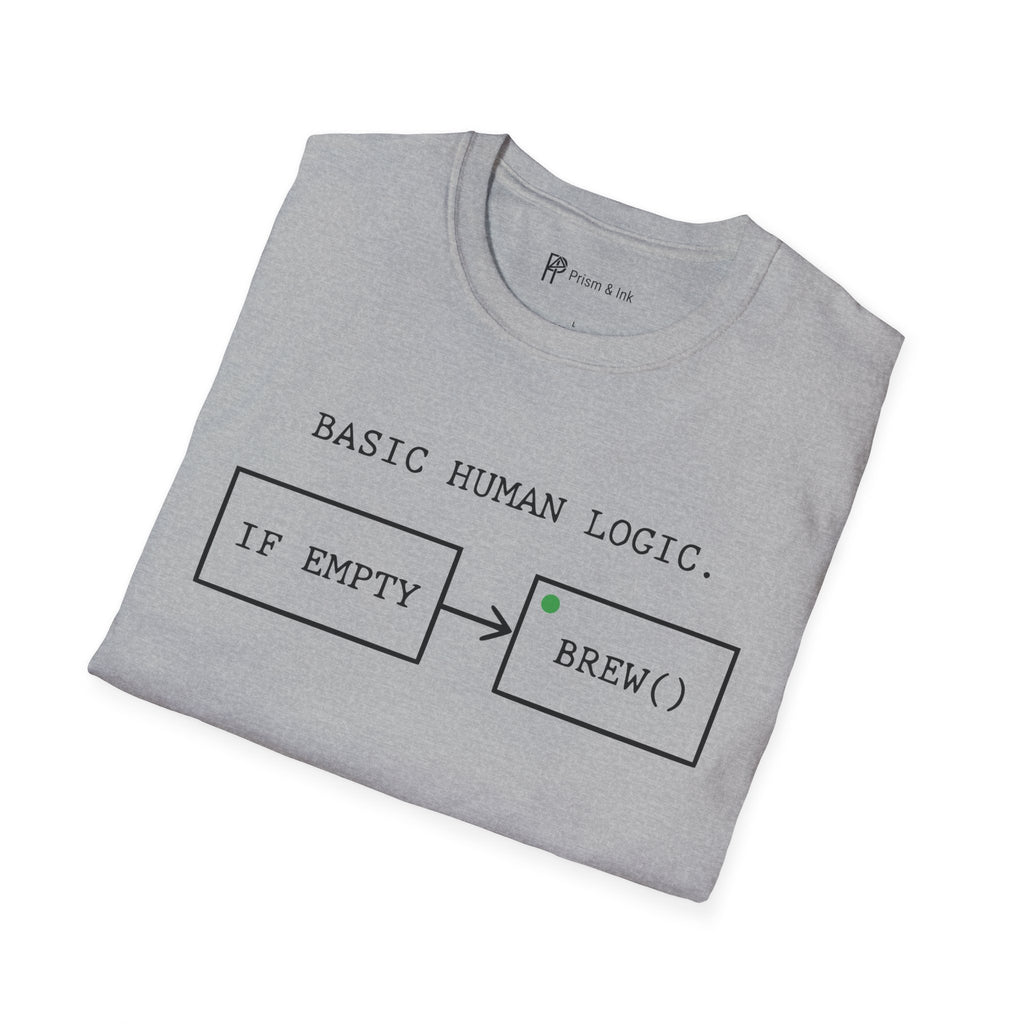 Basic Human Logic Programmer Coffee T-Shirt