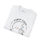 First Cast First Pour Fishing Coffee T-Shirt