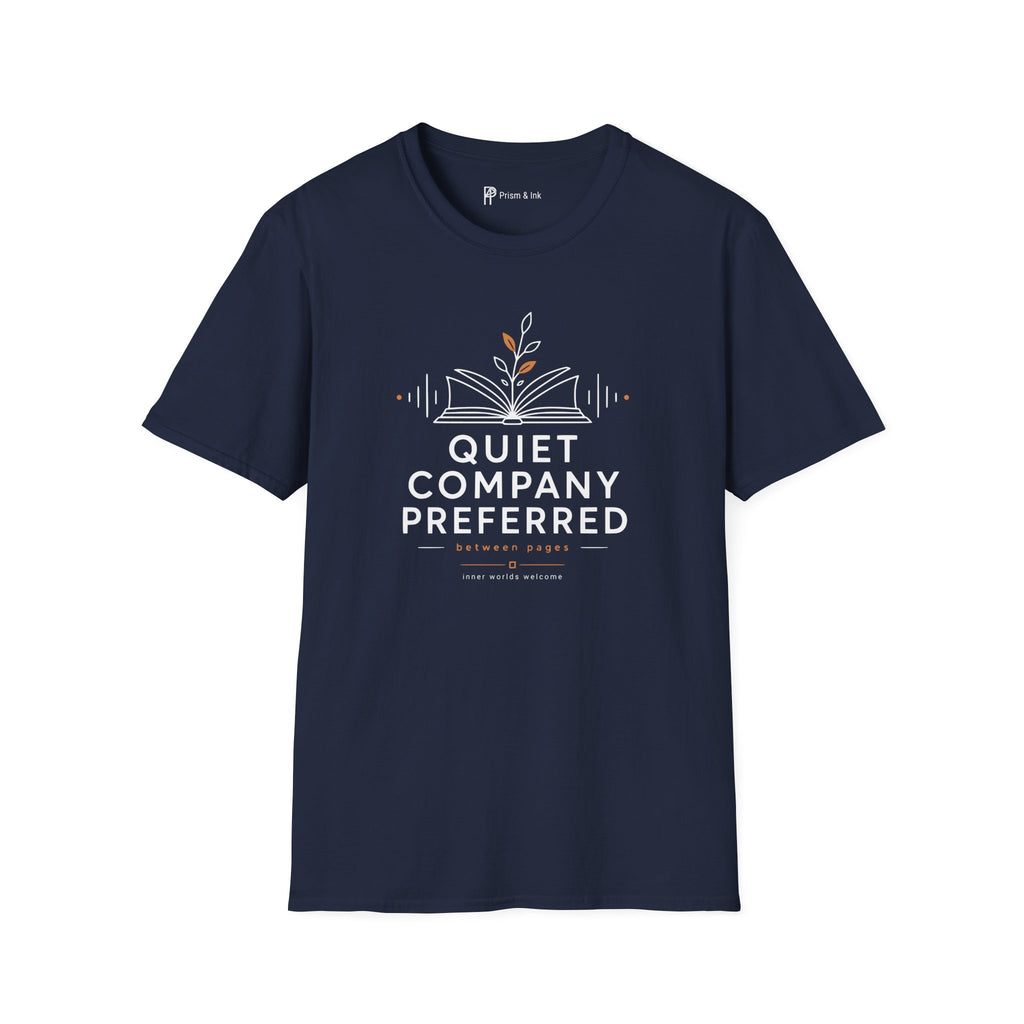 Quiet Company Preferred Book Lover Minimalist T-Shirt