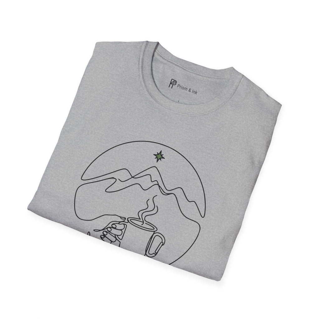 Mountain Calling Minimalist Camping Mug T-Shirt