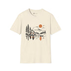 Quiet Cabin Lake Sunset Mountain T-Shirt