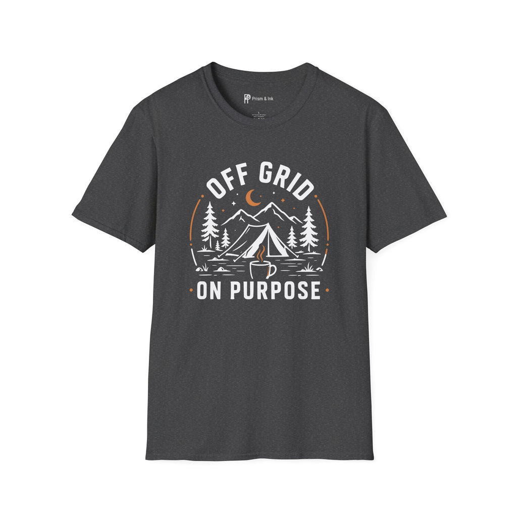 Off Grid On Purpose Camping Coffee T-Shirt
