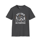 Off Grid On Purpose Camping Coffee T-Shirt