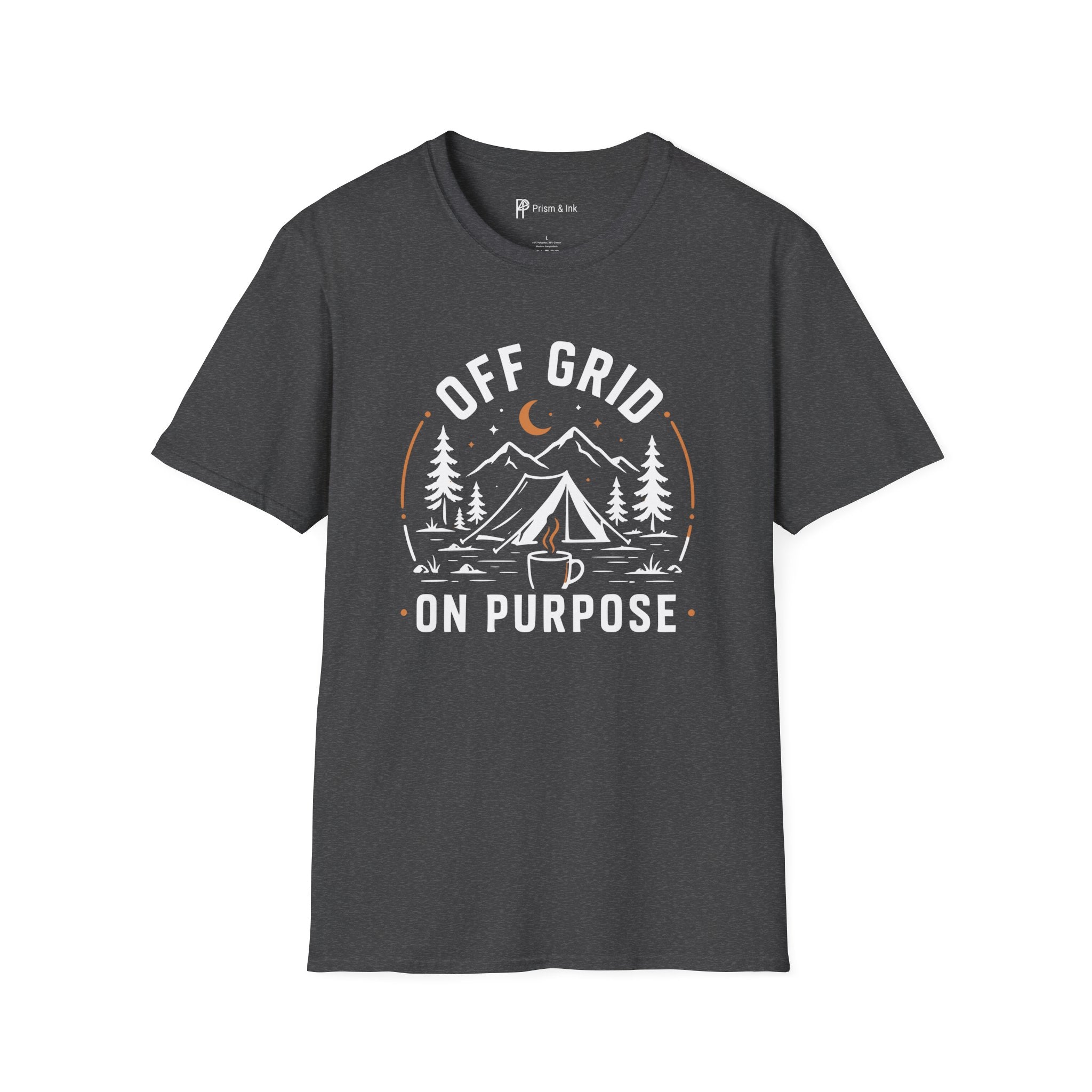 Off Grid On Purpose Camping Coffee T-Shirt