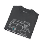 Road Trip Essentials Camper Van & Pour Over Coffee T-Shirt