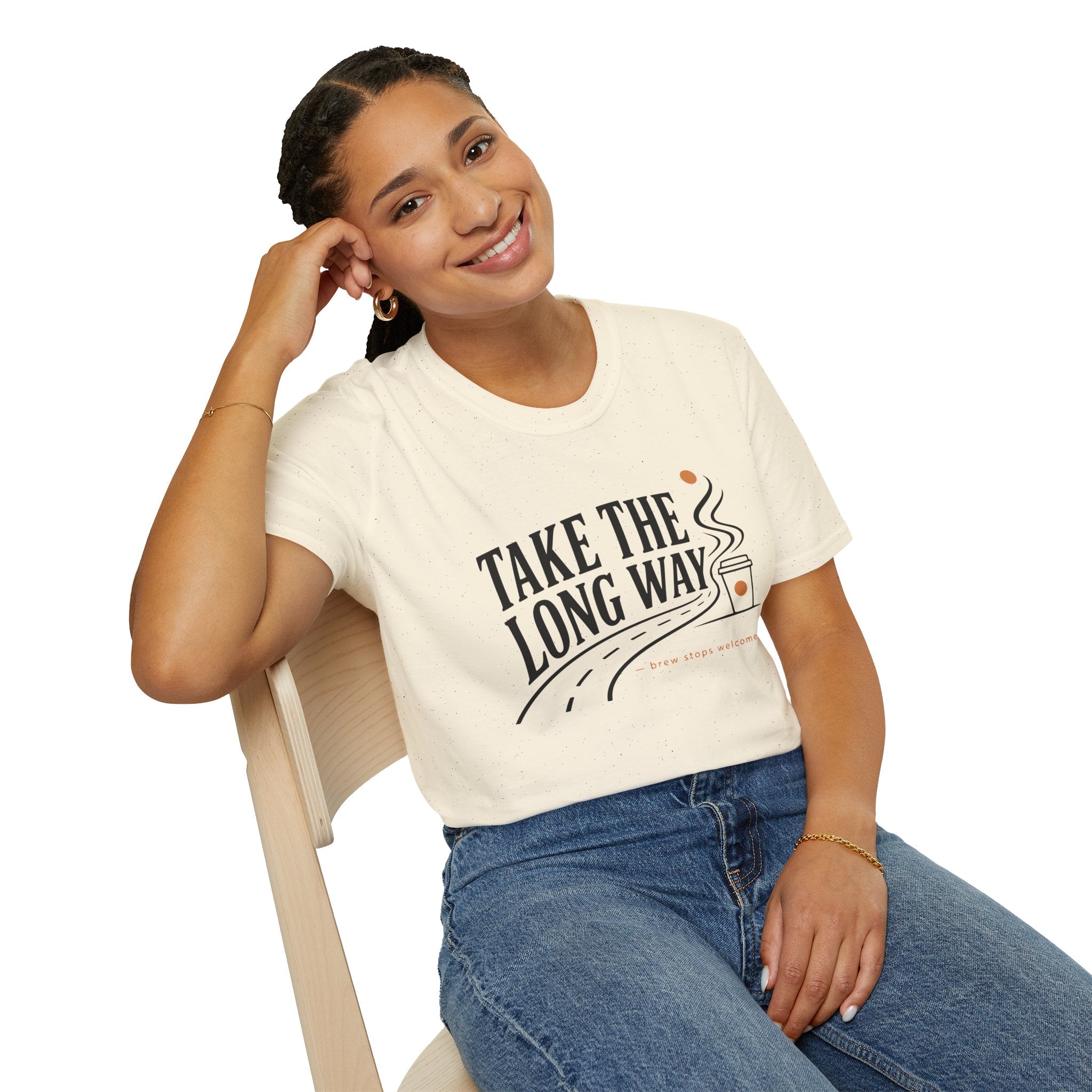 Take The Long Way Coffee Road Trip T-Shirt