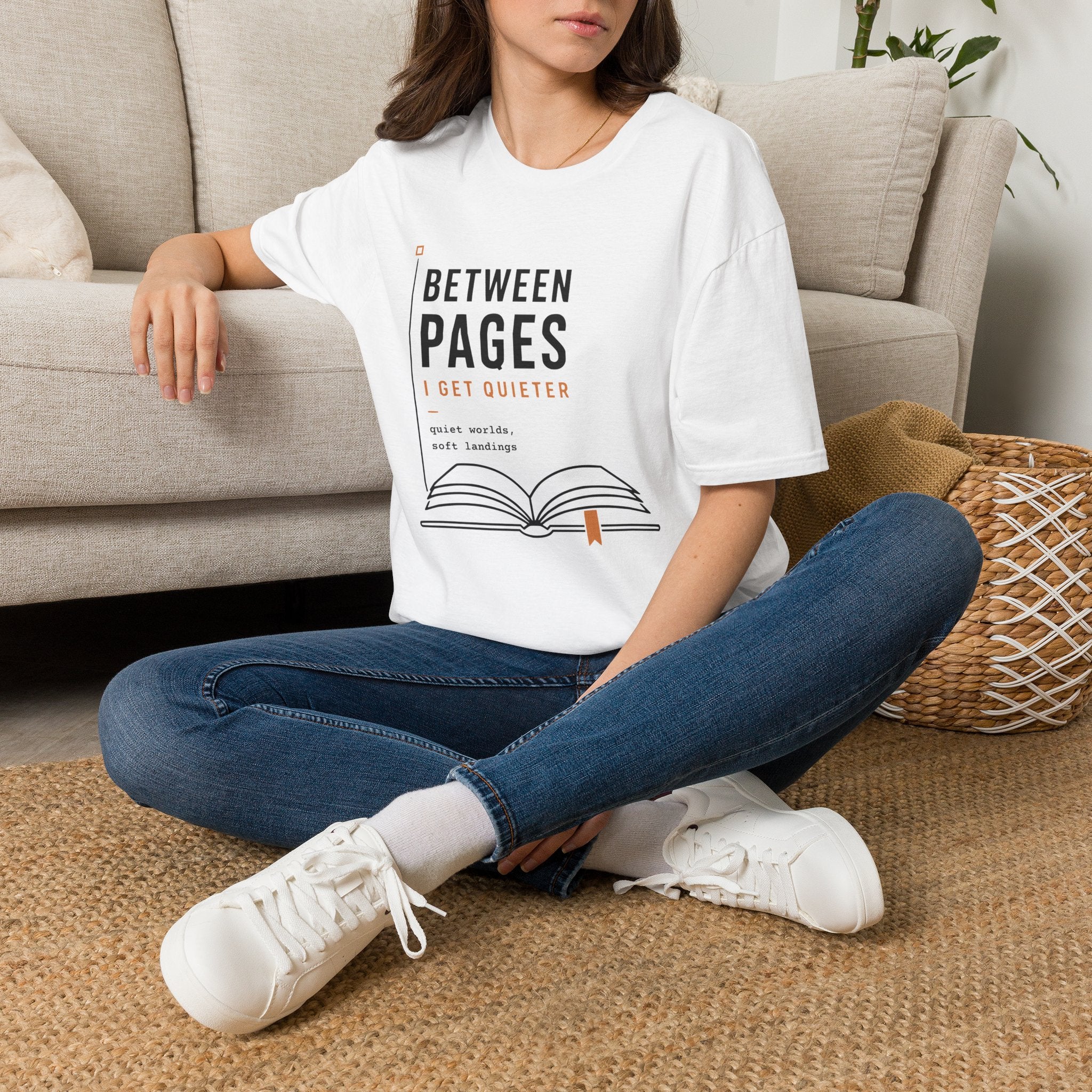 Between Pages I Get Quieter Book Lover Introvert T-Shirt